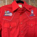 American Vintage vintage Western embroidered Button Up Shirt Photo 1