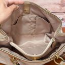 Coach  F19231 Penelope Linen Cream Metallic Signature Optic Tote Handbag Photo 13