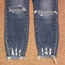 One Teaspoon  High Waist Raw Fray Destroyed Distressed Freebirds II Ankle Jean 28 Photo 4