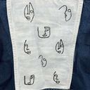 Banana Republic  Denim Jacket Hand Painted Faces Back Size Small Photo 2