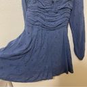 Hollister  Blue Puff Sleeve Fit & Flare Bohemian Mini Dress Skort Size Medium Photo 5