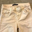 J Brand  Ivory Distressed Skinny Mid Rose Crop Jeans Photo 2