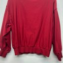 NYDJ  Balloon Sleeve V-Neck Women's Pullover Red Sweater Size XL Photo 7