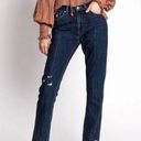 One Teaspoon NEW  VIRGIN BLUE AWESOME BAGGIES HIGH WAIST STRAIGHT LEG JEANS BLUE Photo 0