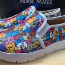 Nurse Mates Adela Multi Pets Print Slip On Sz 8 Photo 0