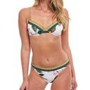 Gottex New!  Floral Print Contrast Trim Underwire Bikini - TOP Photo 0