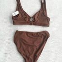 Old Navy  NWT Mid Rise Ring Crochet Knit French Cut Bathing Suit Two Piece Set S Photo 2