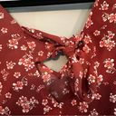 Nine Britton floral top with open back and adjustable bow Photo 3