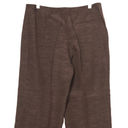 Lafayette 148  Women 12 Menswear Dress Pants Brown Linen Blend Wide Leg Trousers Photo 4