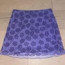 Purple Flowered Skirt Size L Photo 3