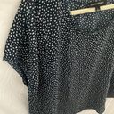 Banana Republic : Navy Blue/White patterned office/work/business top-Flowy- L Photo 3