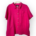 Harvé Benard Harve Bernard Pink Linen button down Shirt Size 2XL Photo 0