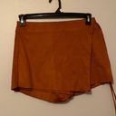 The Moon Day +  Asymmetrical Zipper with Side Tie Wrap Skort Skirt Photo 0