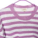 ee:some  Women's Pink purple White Stripe Distressed Sweater small NWOT Photo 3