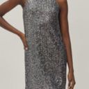 Nasty Gal sequin black and silver halter neck mini dress Photo 0