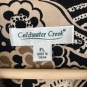 Coldwater Creek  stretch cotton petite floral print blazer size LP Photo 5