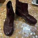 Comfortview  Eliana Flat Booties w. Size Zipper in Burgundy- Size 7.5 Wide Photo 1