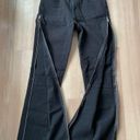 Reformation  High Rise Side Zipper Black Jeans Women’s Size 26 Photo 2