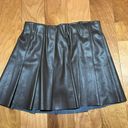 Brown Leather Skirt Size L Photo 0