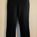 Bebe NWOT  side zip straight leg black slacks. Sz 0 Photo 0