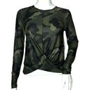 Old Navy  Active Shirt Womens XS Green Camouflage Cropped Breathe On Workout Gym Photo 0