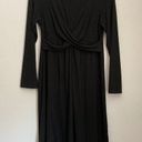 J.Jill  Wearever Collection Black Criss Cross Front Dress Petite Small Office Photo 0