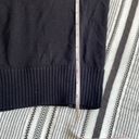 BCBGMAXAZRIA  Black Knit Cowl Neck Ribbed Collar Classic Sweater size Large Photo 5