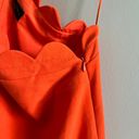 Victoria Beckham  One Shoulder Orange Dress Womens Size‎ L Short A Line Stylish Photo 4