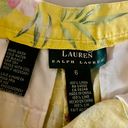 Ralph Lauren Lauren  Yellow Floral High Waisted Linen Vintage Shorts 6 Photo 10