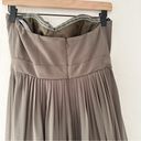 Jenny Yoo  Annabelle Convertible Bridesmaid Maxi Gown in Grey Olive Green | 6 Photo 5