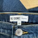 RE/DONE NWT  High Rise Ankle Crop Jeans Midnight Blue Size 29 Photo 5