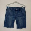 Bermuda Delia‘s Reese  Blue Jean Shorts Woman/Junior 7/8 Y2K Raw Hem Photo 1