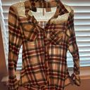 Full Tilt Plaid Cardigan Photo 0