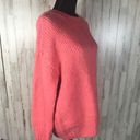 Sanctuary  Telluride Knit Sweater Coral Slouch Wool Photo 6