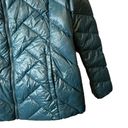 London Fog  Lightweight Packable Down Puffer Jacket Size Large Teal Photo 5