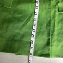 Mango Linen Blazer Lapel collar Green size XXL Photo 10