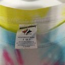 Jerzees Tie dye short sleeve T-shirt Small yellow pink blue green  Photo 2