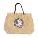 Little Earth Florida State Seminoles FSU Burlap Market Tote Bag Photo 1