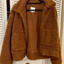 Thread and Supply Brown Teddy Jacket Photo 0