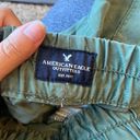 American Eagle  army green pull on shorts Photo 2