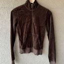 Juicy Couture Vintage  Velour Zip Track Jacket S Brown Photo 0