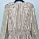 a.n.a  Cate Caelyn Lame Gold Metallic Shimmer Mini Dress Photo 7