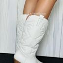 Top Moda White Cowboy Boots  Photo 1