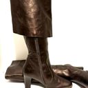 ALDO Burgundy Leather Boots Photo 4