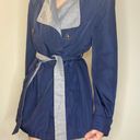 Nautica women navy trench coat jacket S Photo 2