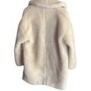 BCBGMAXAZRIA Willow Faux Fur Shearling Coat Ivory Photo 3