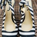 J Brand J Renee black/white striped heels 6.5 M Photo 1