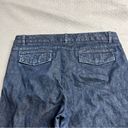 Gap Hip Slung Fit Dark Wash Wide Leg cotton Blend Ankle Jeans Size 12 EUC Photo 6