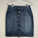 Banana Republic  Zip/Button Denim Skirt Size 0 Photo 0