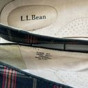 L.L.Bean  Women's Signature Classic Red/Black Plaid Canvas Slip-On Loafers Sz 9.5 Photo 4